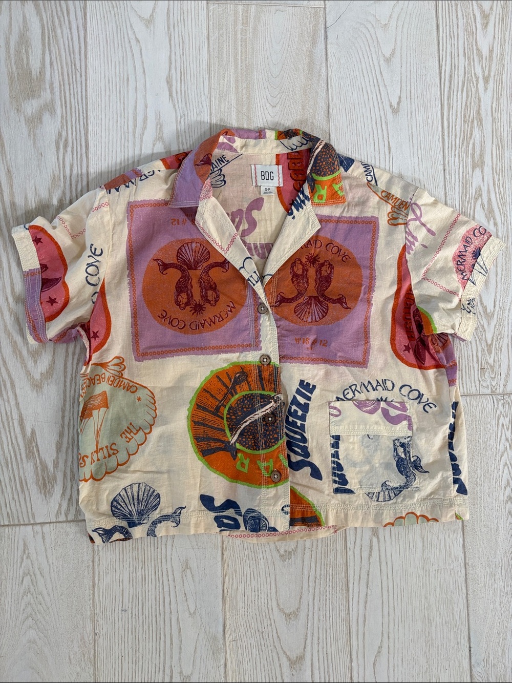 BDG button down camp shirt.